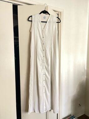 vintage 90s button up maxi dress